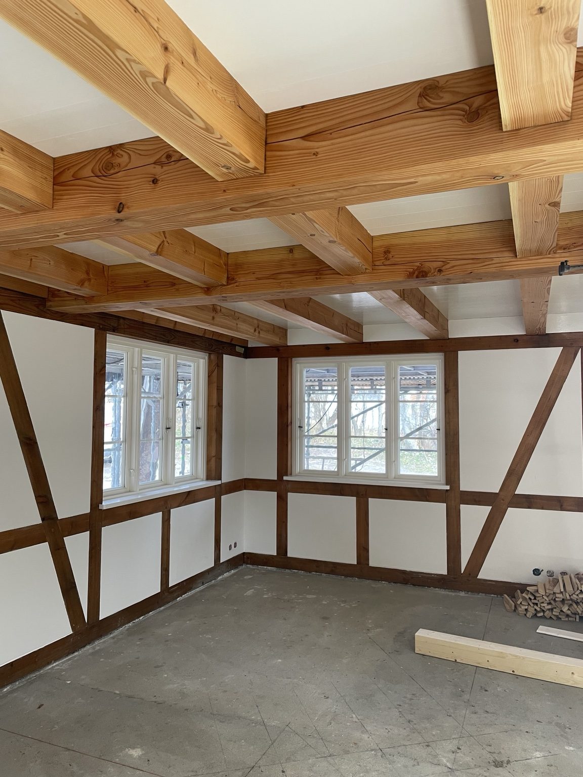 Renovering af bindingsværk indvendigt